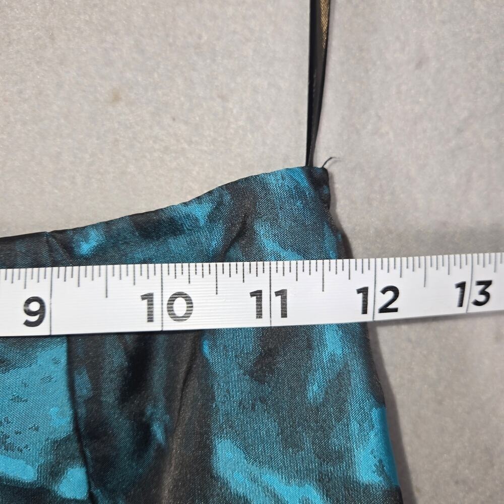 For tigerchik Sherri Hill Size 4 Strapless Gown Teal Black Floral - Picture 10 of 11